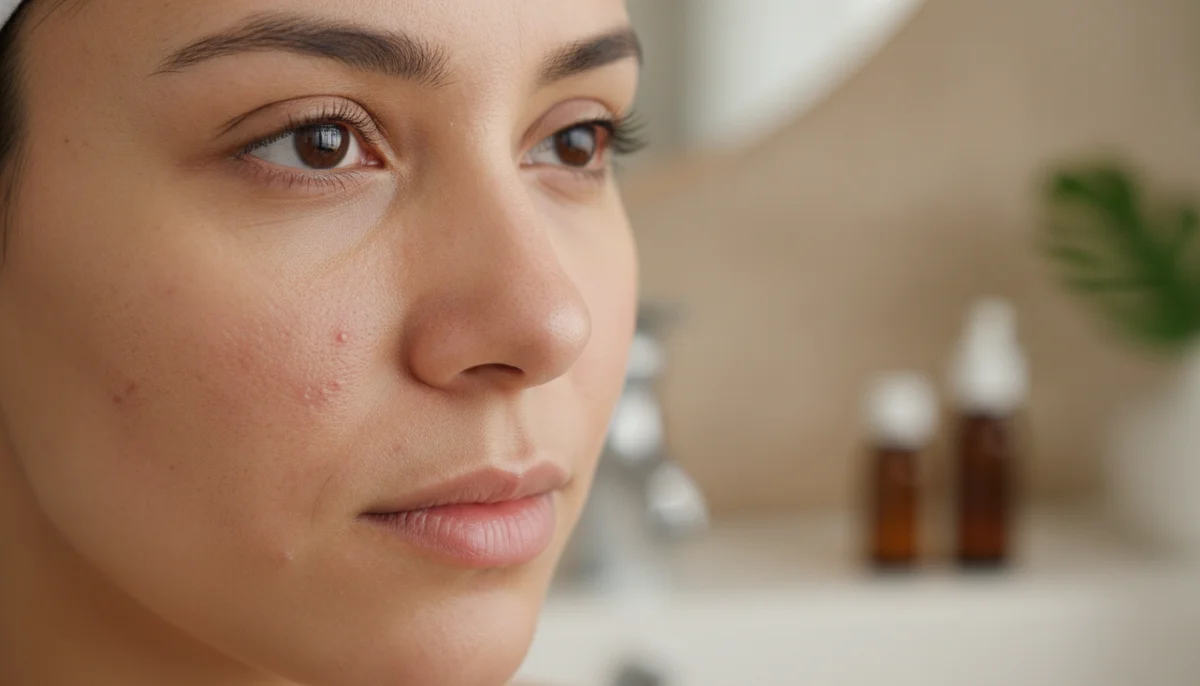 Valoración de la piel con acné antes del tratamiento láser ClearSkin Pro