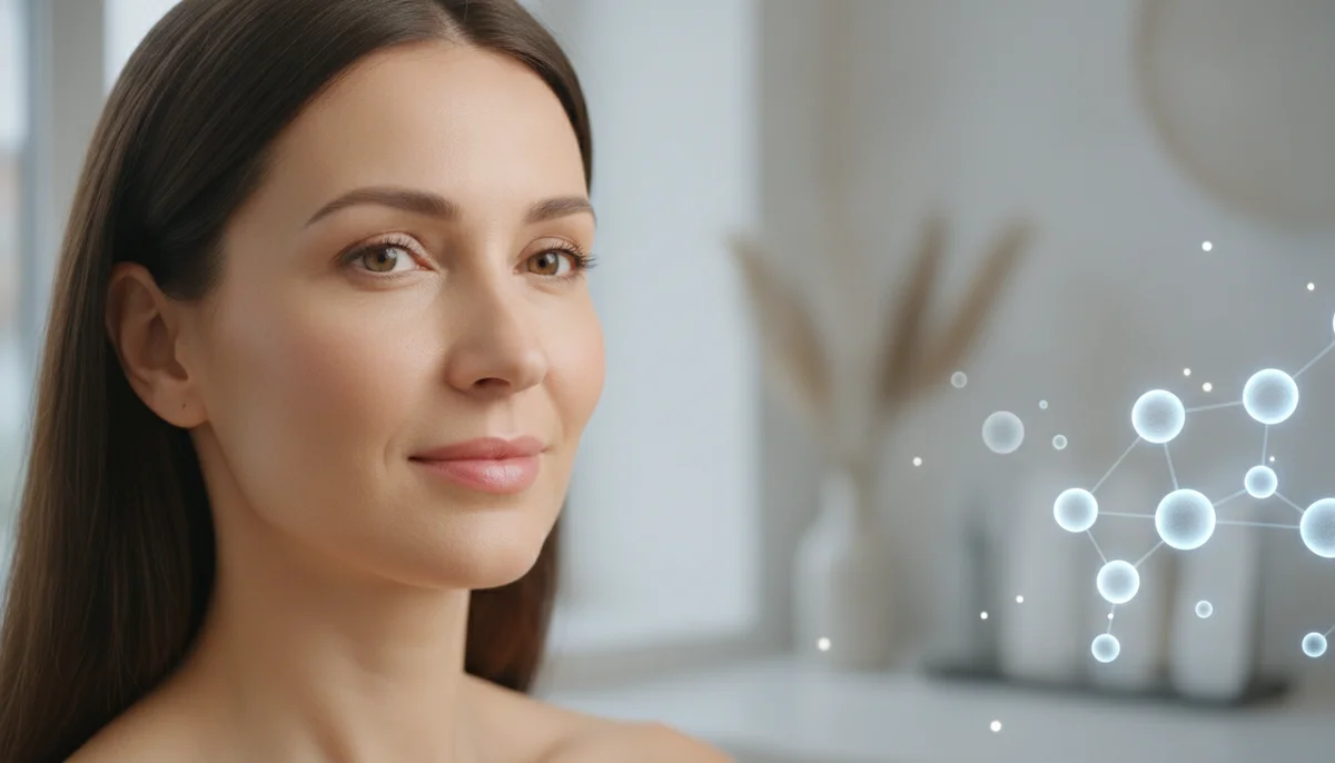 Médica evaluando las zonas del rostro indicadas para el bioestimulador Radiesse